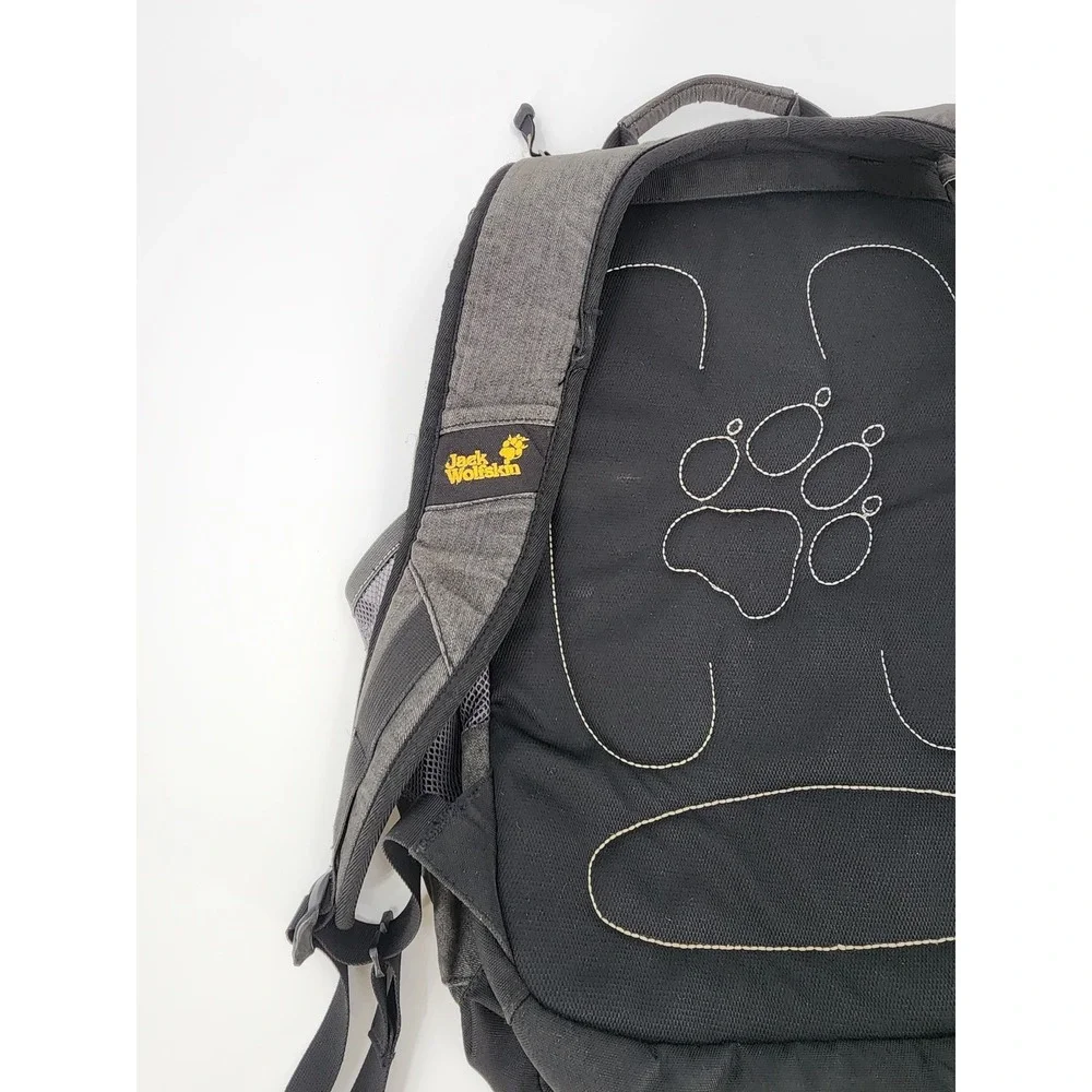 Jack Wolfskin Pecos Backpack Snuggle Up Black Grey Daypack Hiking Bag
